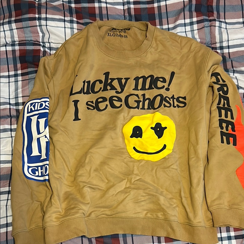 Kids See Ghosts Tan Sweater